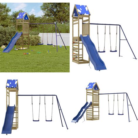 Aire de jeux d'extérieur bois de pin imprégné - Aire de jeux - Bois de pin (1/5)