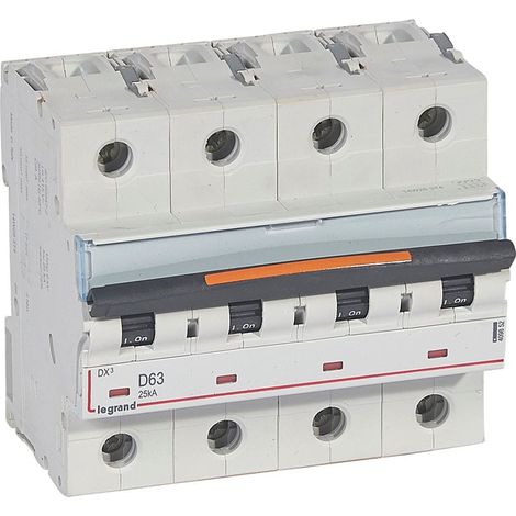 DX³ Disjoncteur 4P courbe D 63A 25kA - LEG409852