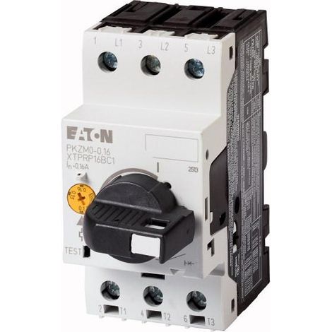 Disjoncteur de protection moteur 3p Ir 0,1-0.16A manette verrouillable 000265330 EATON PKZM0-0,16/AK