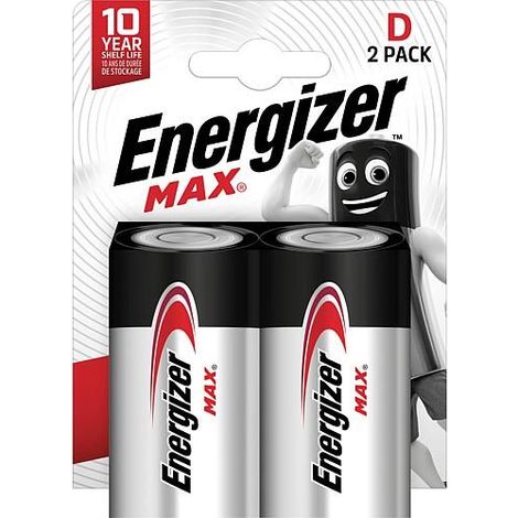 Piles Energizer Max LR20, Mono D, 2 blisters