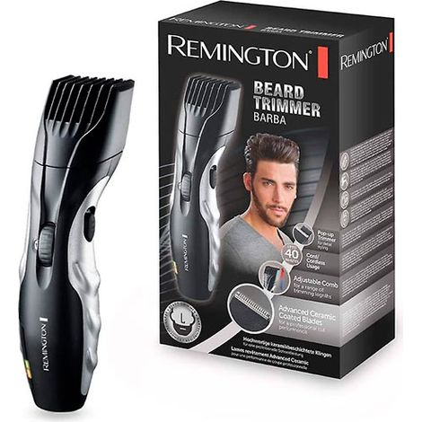 Remington Mens Beard Trimmer Set MB320C with Ceramic Coated Blades and 9 Length Settings - Black