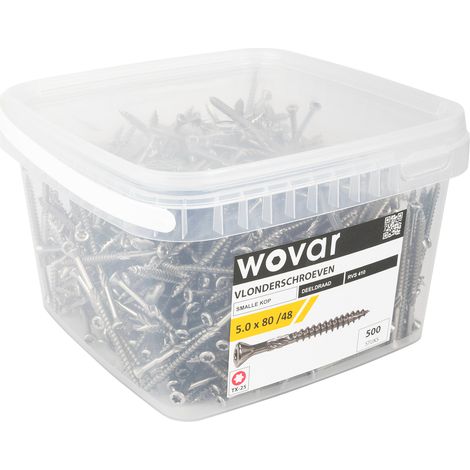 Vorteilseimer Terrassenschrauben Edelstahl 410 5,0 x 80 mm Torx