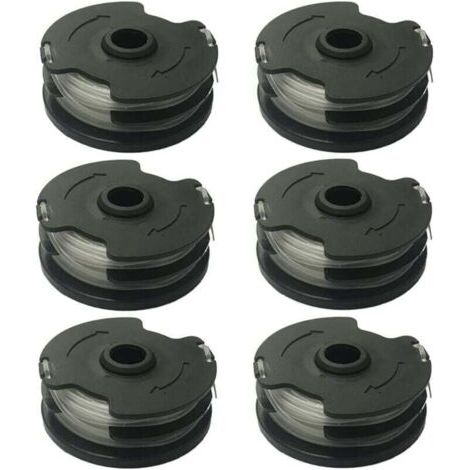 Fadenspule für Parkside PRTA 20-Li A1 / B2 / C3 Ersatz-Fadenspulen für LIDL Parkside Akku-Freischneider PRTA 20-Li A1 / B2 / C3, PRT 300 A1, PRT 550 A1 / A3 (6 Stück)