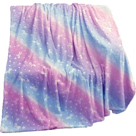 Couverture En Polaire - 120 x 150 cm - Double Face Doux - Pour Lit Canapé ou Sofa - Pour Enfants et Adultes (1/5)