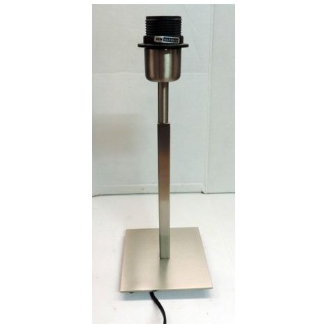 Lampe à poser décorative métal H375mm socle 130X130mm culot E27 230V sans ampoule ni abat-jour SUMBA PM TRAJECTOIRE 003227