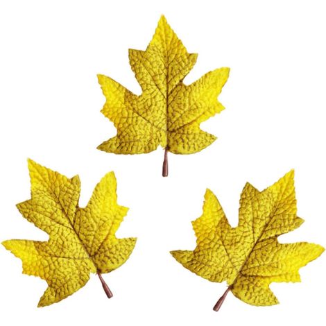 Feuilles D'érable Artificielles pour Halloween 30pcs en Tissu et Fêtes d'anniversaire pour Décoration d'automne (1/5)