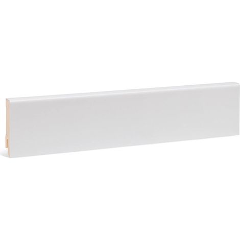 KGM Sockelleiste Modern Lichtgrau Massivholz furniert 16x58mm