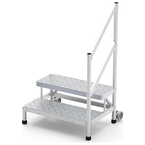 Stufenpied 2 Stufen - Maximale Arbeitshöhe 2.50m - Breite 1.05m - MP2-100-RAGCD