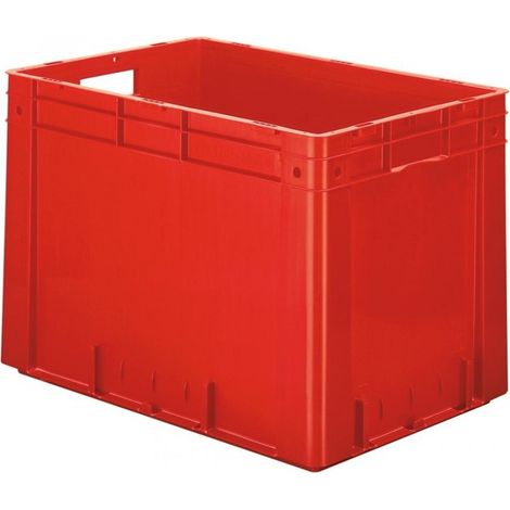 LA-KA-PE Contenedor de transporte apilable L600xW400xH420mm VTK 600/420-0 ROJO