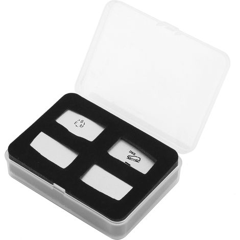 Lot de 4 boutons de réglage de suspension argentés, autocollants de modification, compatibles avec les Mercedes-Benz ML/GL/GLE/GLS type D (1/5)