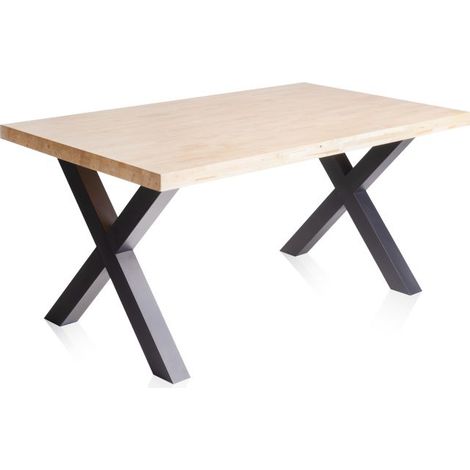 Mesa de comedor X-Loft 160 Roble salvaje - Negro 160x90 (1/5)