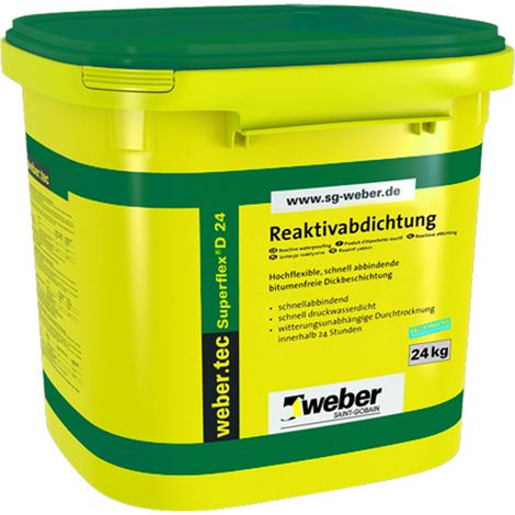 WEBER.TEC SUPERFLEX D 24 FLEX. DICKBESCHICHTUNG 24 KG ( DEITERMANN SUPERFLEX D 24 )