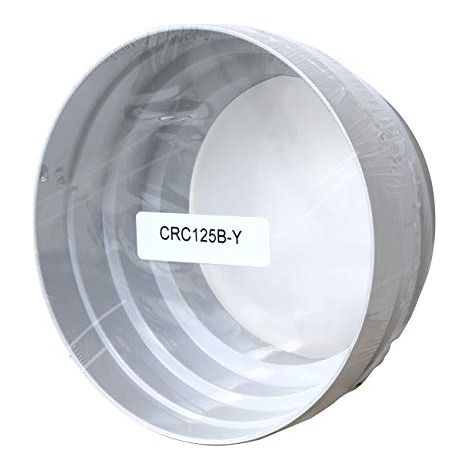 La Ventilazione CRC125B Cone de reduction en ABS M/F de 125 a 100 mm Couleur Blanc (1/2)