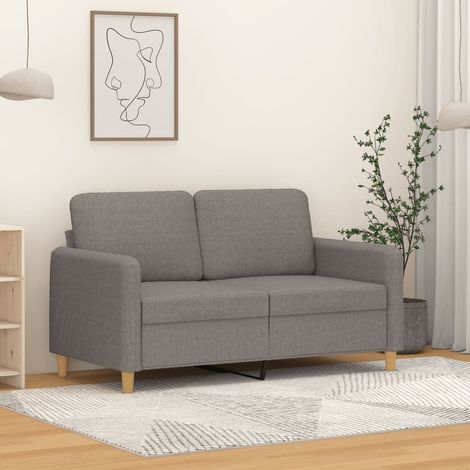 Canapé à 2 places Taupe 120 cm Tissu (1/5)