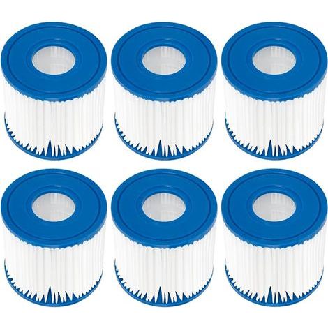 Lot de 6 filtres pour Piscine - Type D - Cartouche de Filtre de Rechange pour Summer Waves P57100102, SFS-350 RP-350 RP-400 RP-600 RX-600 (1/5)