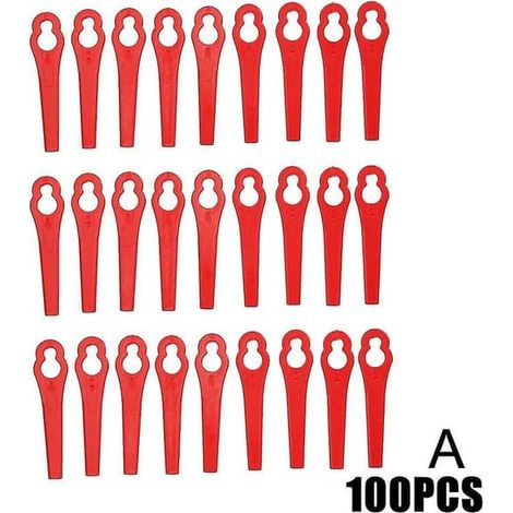 100 pièces de rechange pour coupe-bordures Einhell en plastique, embouts pour coupe-bordures de jardin Einhell. (1/5)