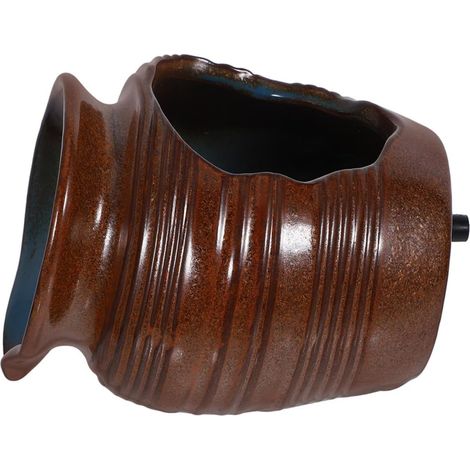Fontaine Eau Pot Céramique Circulante Décoration de Jardin Intérieur et Extérieur Système de Filtration pour Bassin et Aquarium Ornements pour Cour Paisible