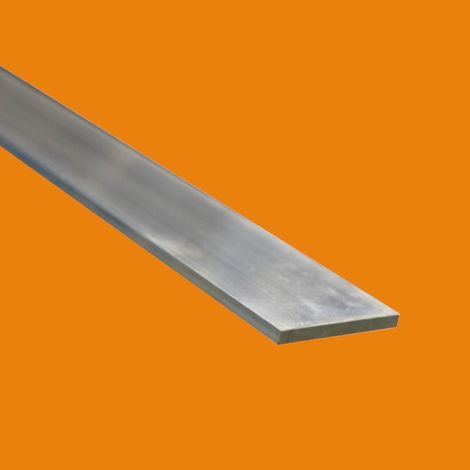 Barre aluminium plate 6060 - 3 metres, Dimension - 25 mm, Epaisseur 5 mm