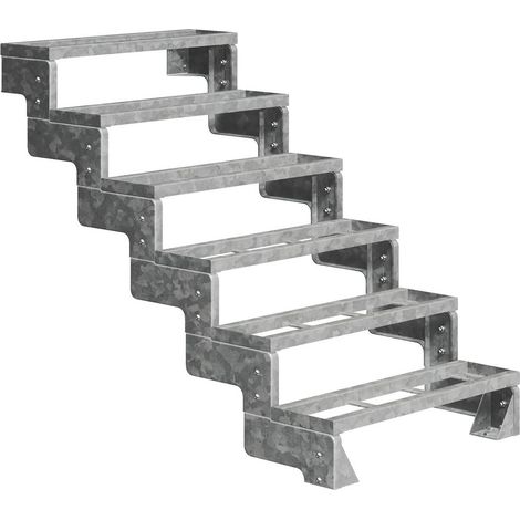 Dolle Außentreppe Gardentop 108-132cm Geschosshöhe mit Einlegerahmen 80cm breit ohne Geländer
