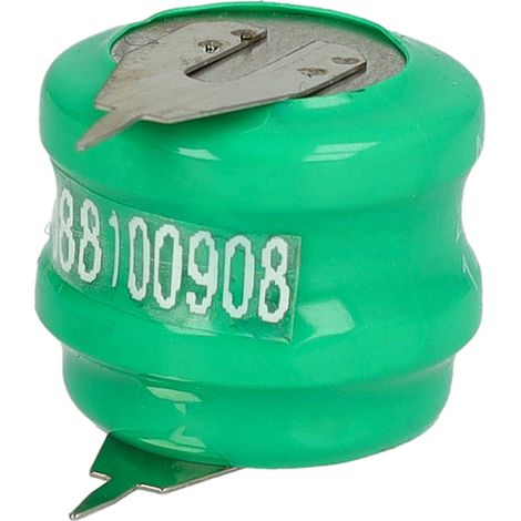 vhbw NiMH Ersatz Knopfzellen-Akku Typ V80H 2-Pins 80mAh 2,4V kompatibel mit Modellbau-Akkus, Solar-Leuchten uvm.