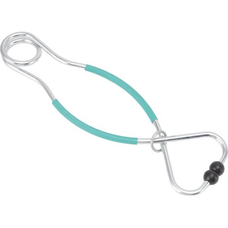Pince à nez pour bovins (taureaux et vaches), outil de traction robuste et sans poinçon, en métal, pour la ferme et le ranch (vert).