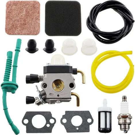 MCHNIC Carburateur avec filtre à air jeu de tuyaux de carburant pour STIHL HS75 HS80 HS85 HL75 HL75K FH75 HT70 HT75 KM80 KM85 KM85R SP80 SP85 FC75 FC85 FS75 FS85 Taille-haie (1/5)