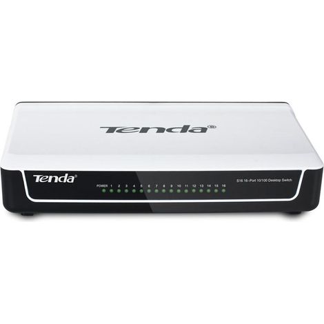 Tenda Switch Desktop 16 porte 10/100 Mbps S16 (1/4)
