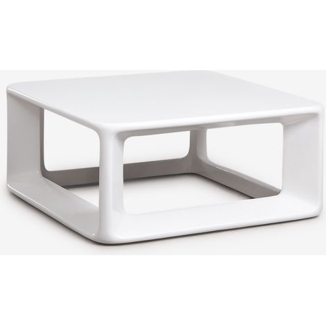 SKLUM Quadratischer Couchtisch Lilou 80x80 cm aus Zement und Fiberglas