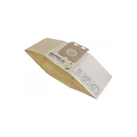 Lotto di 5 sacchetti carta + 1 pre filtro - Aspirapolvere - NILFISK - 1582063662894929767