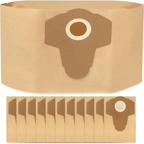 12 sacs pour aspirateur Parkside PWD 25, PWD 30, PNTS 1500, 1600 (modèles A1, A2, B1, B2, B3, C1, C4, D1, E2) (1/5)