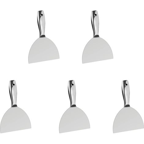 5X Couteau à Mastic 6 Pouces, Grattoir Monobloc en Acier Inoxydable de Qualité SupéRieure pour la Finition des Cloisons SèChes (1/5)
