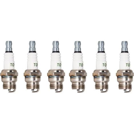 DJ8J Zündkerze kompatibel mit BM6F CS45T T20M-U U17 für Rasenmäher (6 Stück mit Verpackung)