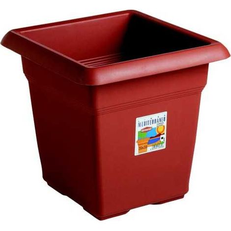 Vaso Med Quadro Coccio 45X45 h 40 Stefanpl