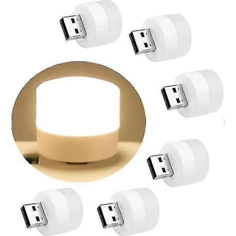 6 mini luces nocturnas USB, LED-ylmyFit (1/5)