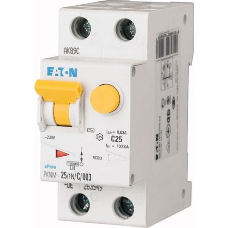Disj. diff. PKNM 1P+N 25A 300mA/cbe C/AC 000236277 EATON PKNM-25/1N/C/03-MW