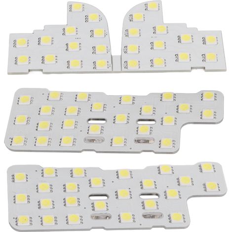 Lot de 4 lampes de lecture intérieures blanches pour voiture 8000LM LED SMD plafonnier carte remplacement CRV 2006‑2008 (1/5)