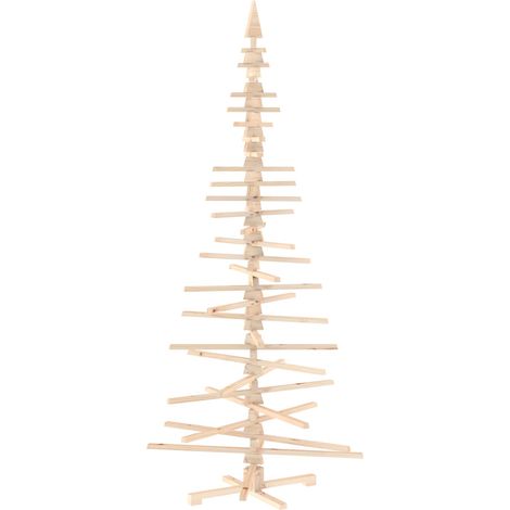 Albero di Natale in legno KOTKA 240 cm Legno Massello di Pino vidaXL (1/5)