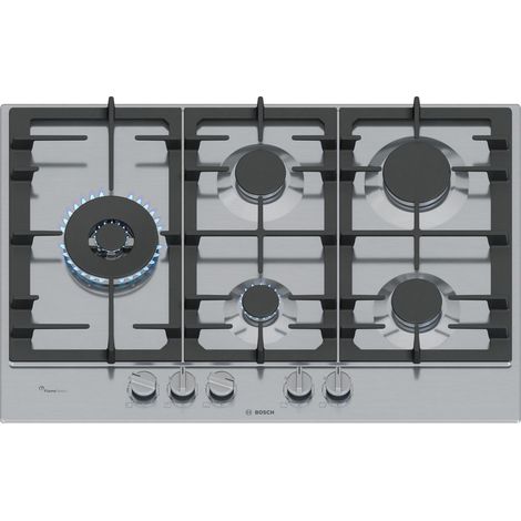 Bosch Serie 6 PCS7A5I90 Kochfeld Edelstahl Integriert 75 cm Gaskochfeld 5 Zone(n)
