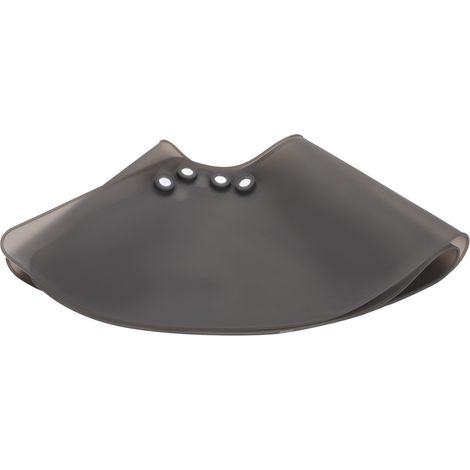 Coupe de cheveux cape épaule douce salon gris, fermoir magnétique design cape de cou (1/5)