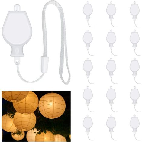 15 mini LED Ballonlichter, Papierlaternen Licht, energiesparend warmweiß, für Party und Feier (1/5)