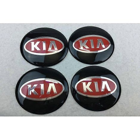 Autocollant de moyeu modifié, autocollant de cache-moyeu, cache-moyeu 65 mm - Kia (lot de quatre) (1/5)