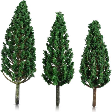 Arbres Miniatures pour Diorama 24 Pièces 8x7.5cm 8x8.5cm Décoration (1/5)