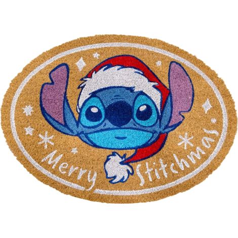 Zerbino Stitch Merry Stitchmas 40x60cm Naturale Multicolore Peraga Christmas