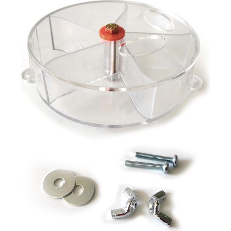 Roue d'alimentation pour perroquets, jouet à mâcher transparent et rotatif, pour stimuler l'intelligence des oiseaux et les aider à grandir. Accessoires pour cage.