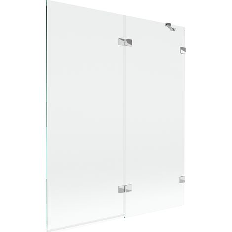 Mexen Lunar biombos de ducha de 2 paneles derecho 140 x 150 cm, transparente, cromo - 897-140-100-01-00-P (1/5)