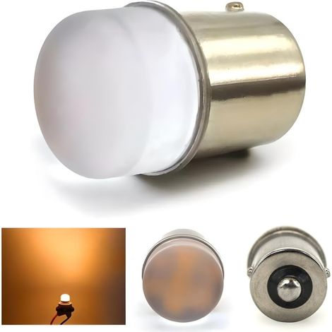 Lot de 2 ampoules LED RY10W BAU15S 12 V Canbus orange