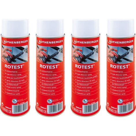 ROTHENBERGER Industrial 4x Lecksuchspray, 400ml - 65000