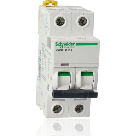 SCHNEIDER A9F89210 - Interruttore magnetotermico iC60H 2P C 10A 10000A
