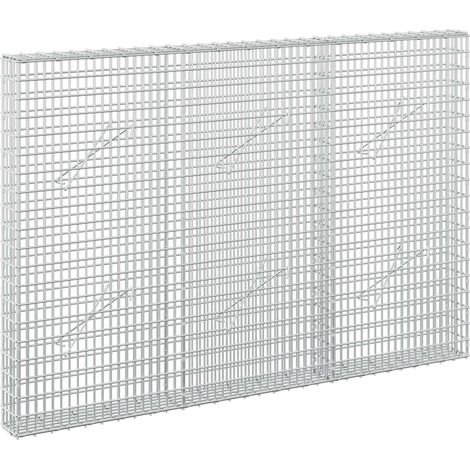 Gabion avec fil de 3,5 mm et maille de 5 x 2,5 cm 150 x 10 x 100 cm - vidaXL (1/5)