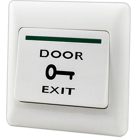 Push to Exit Bouton de libération NO/COM Switch Panneau Système de contrôle d'accès de porte 86mmx86mm 36V 3A Blanc (1/4)